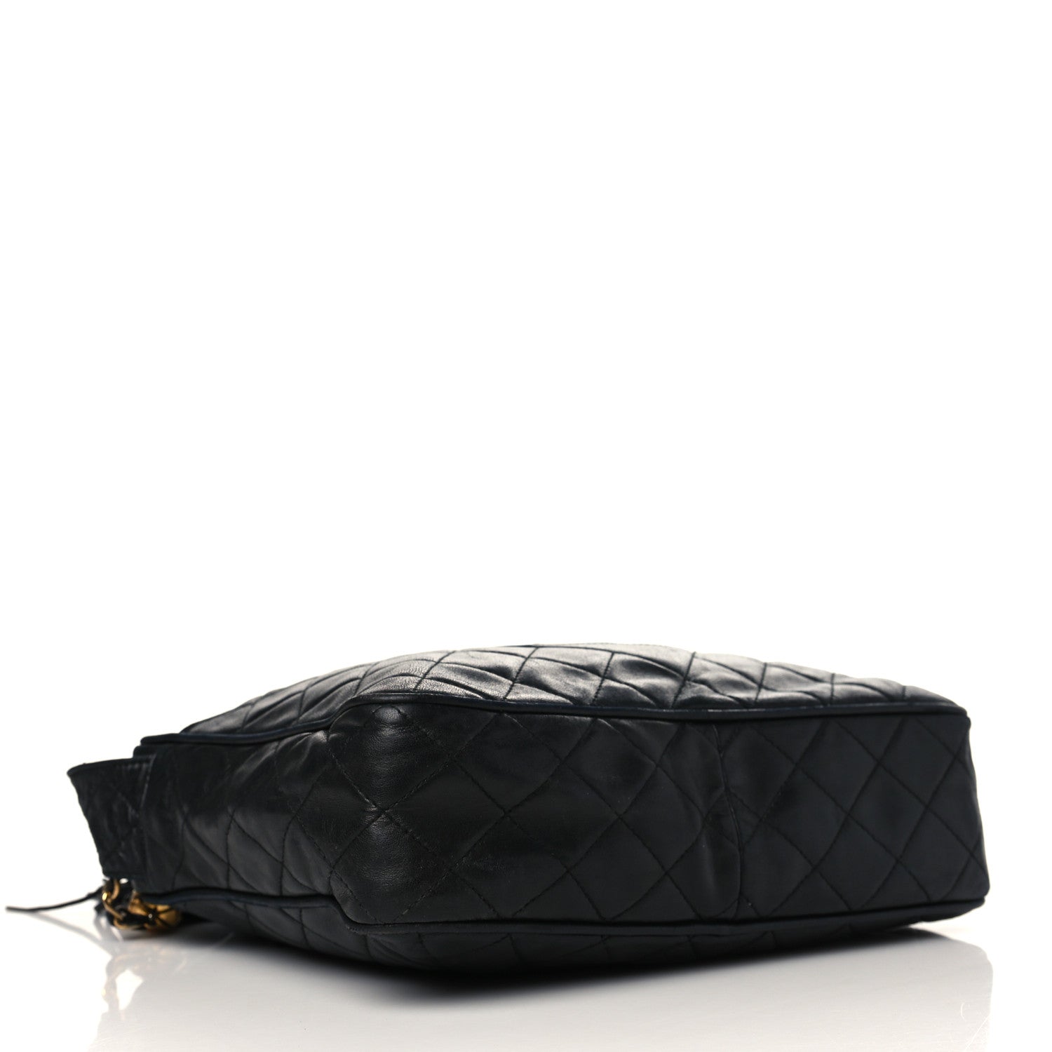 Chanel Lambskin Quilted CC Tassel Camera Case Black 3 of 10
