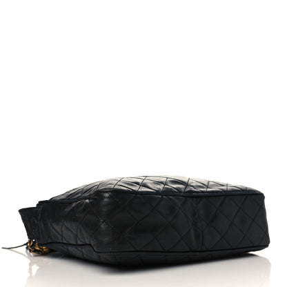 Chanel Lambskin Quilted CC Tassel Camera Case Black 3 of 10