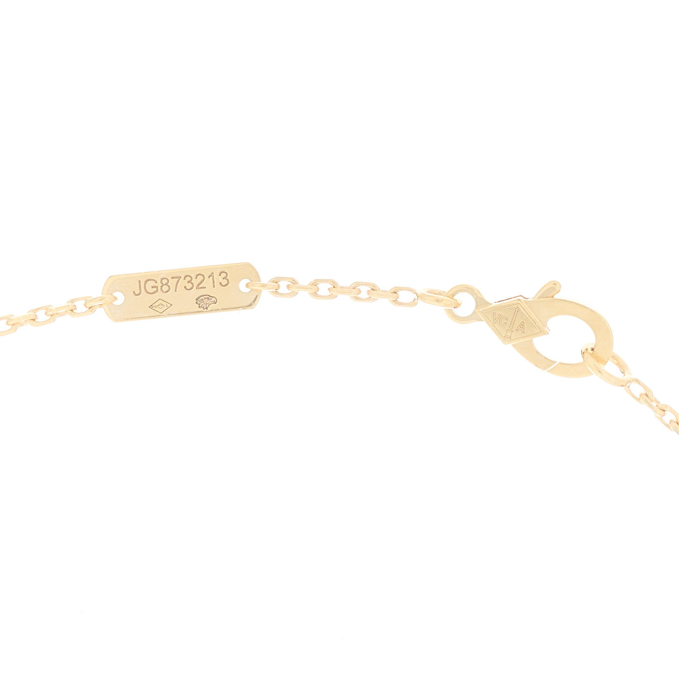 Van Cleef & Arpels 18K Yellow Gold Black Onyx Vintage Alhambra Pendant Necklace 4 of 6