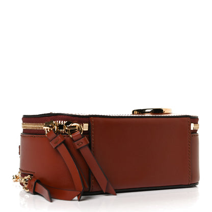 Chloe Shiny Calfskin Mini Vanity C Bag Sepia Brown 4 of 14