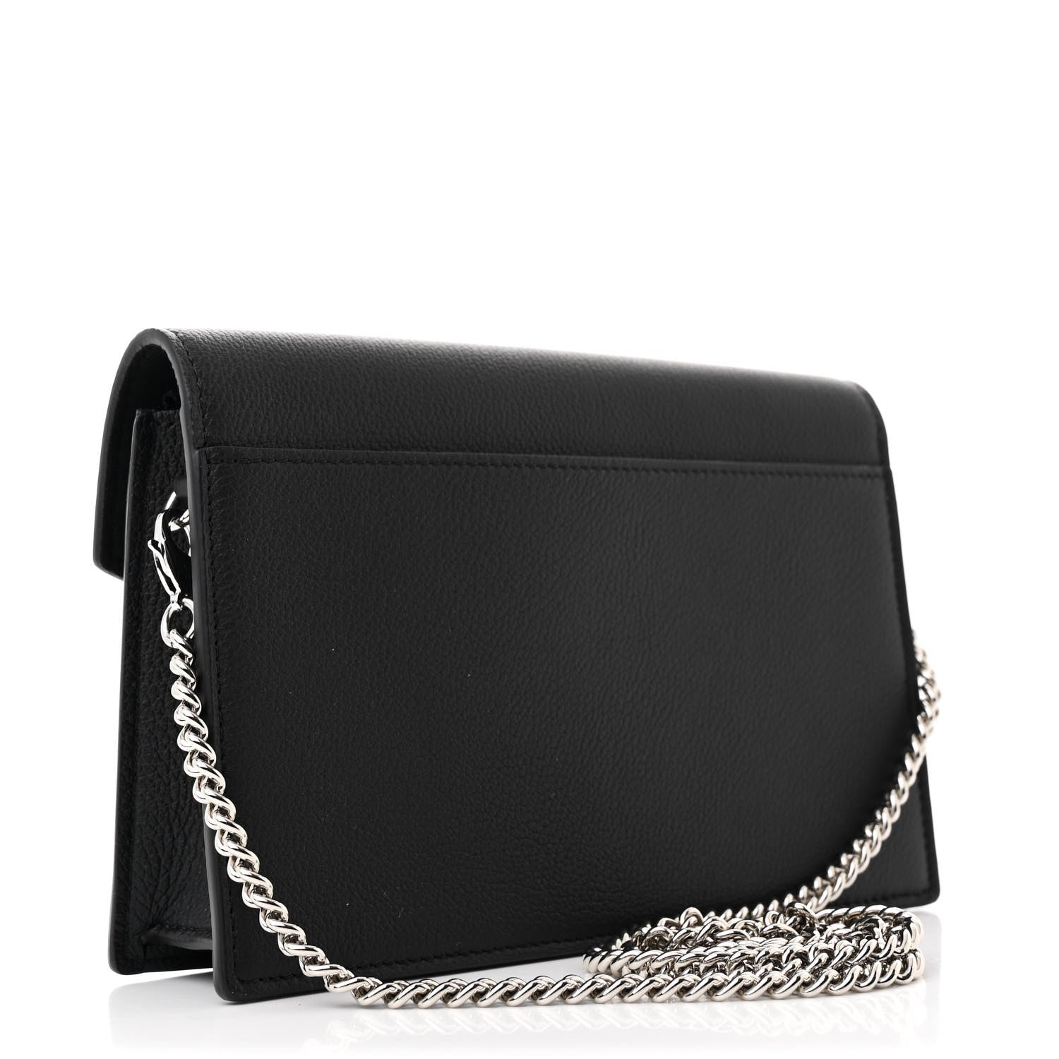 Louis Vuitton Soft Calfskin My Lockme Chain Pochette Black 2 of 8