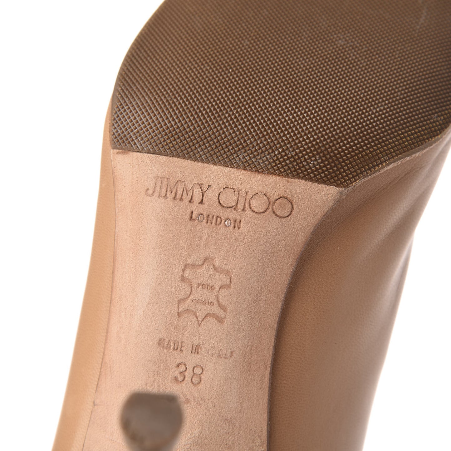 Kid Peony Knee Hight Boots 38 Camel