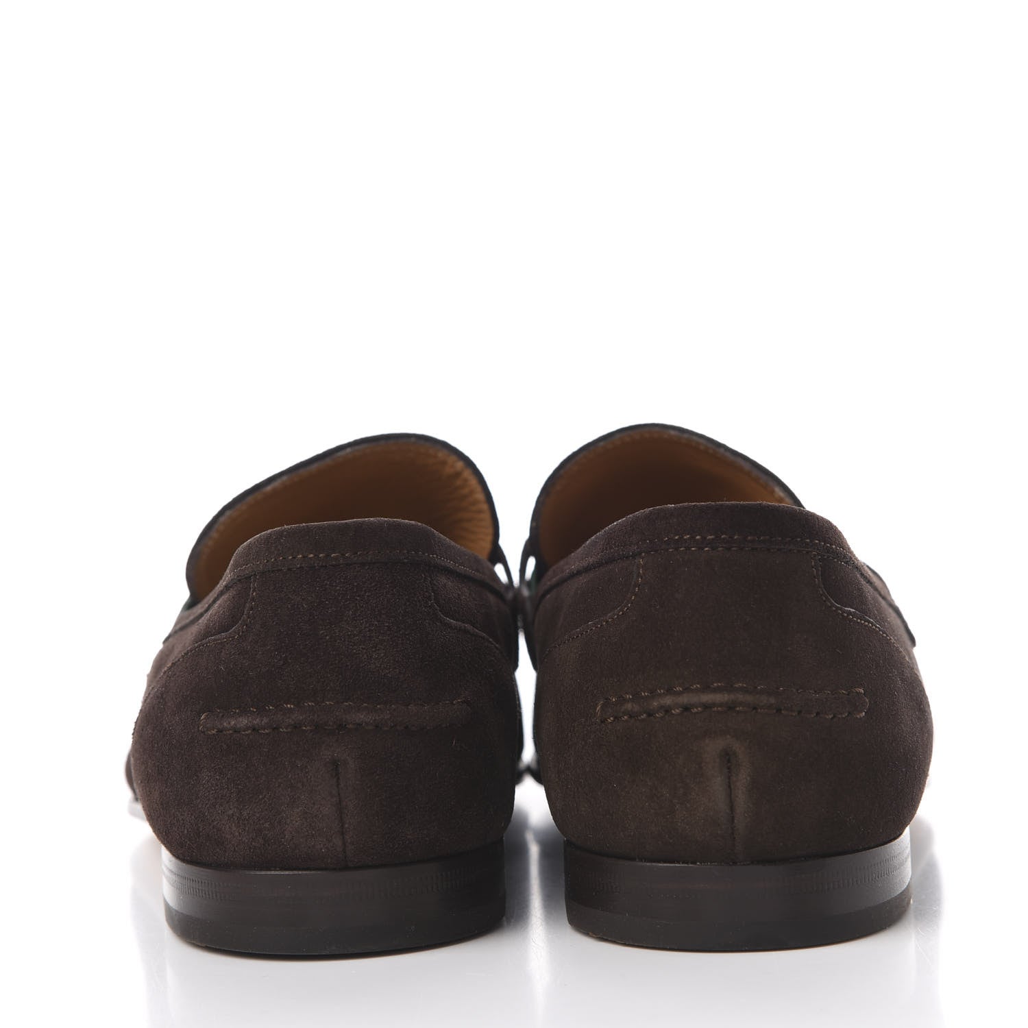 Gucci Suede Web Mens Horsebit Loafers 10.5 Cocoa 7 of 11