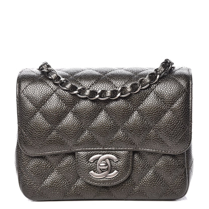 Chanel Caviar Quilted Mini Square Flap Dark Charcoal 1 of 11