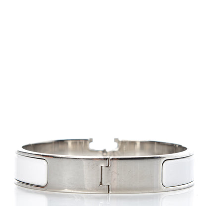 Hermes Enamel Narrow Clic Clac H Bracelet PM White 3 of 6