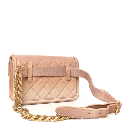Chanel Caviar Quilted Sunset On The Sea Waist Bag Beige 3 of 10