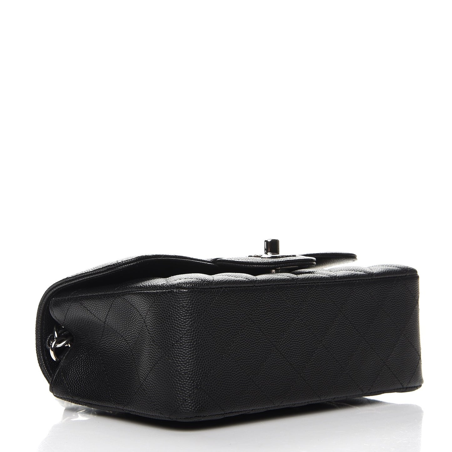 Caviar Quilted Mini Rectangular Flap Black