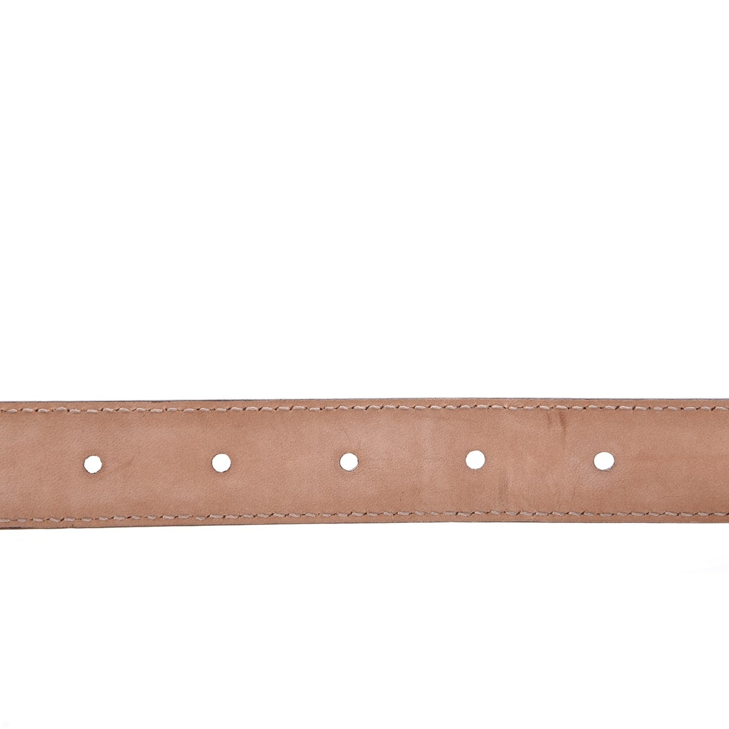 Moon Calfskin Interlocking G 25mm Belt 95 38 Vibrant Orange