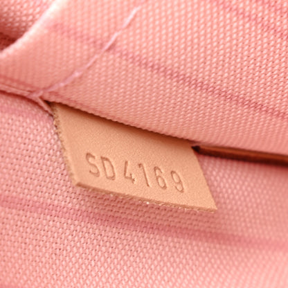 Louis Vuitton Damier Azur Neverfull MM GM Pochette Rose Ballerine 7 of 7