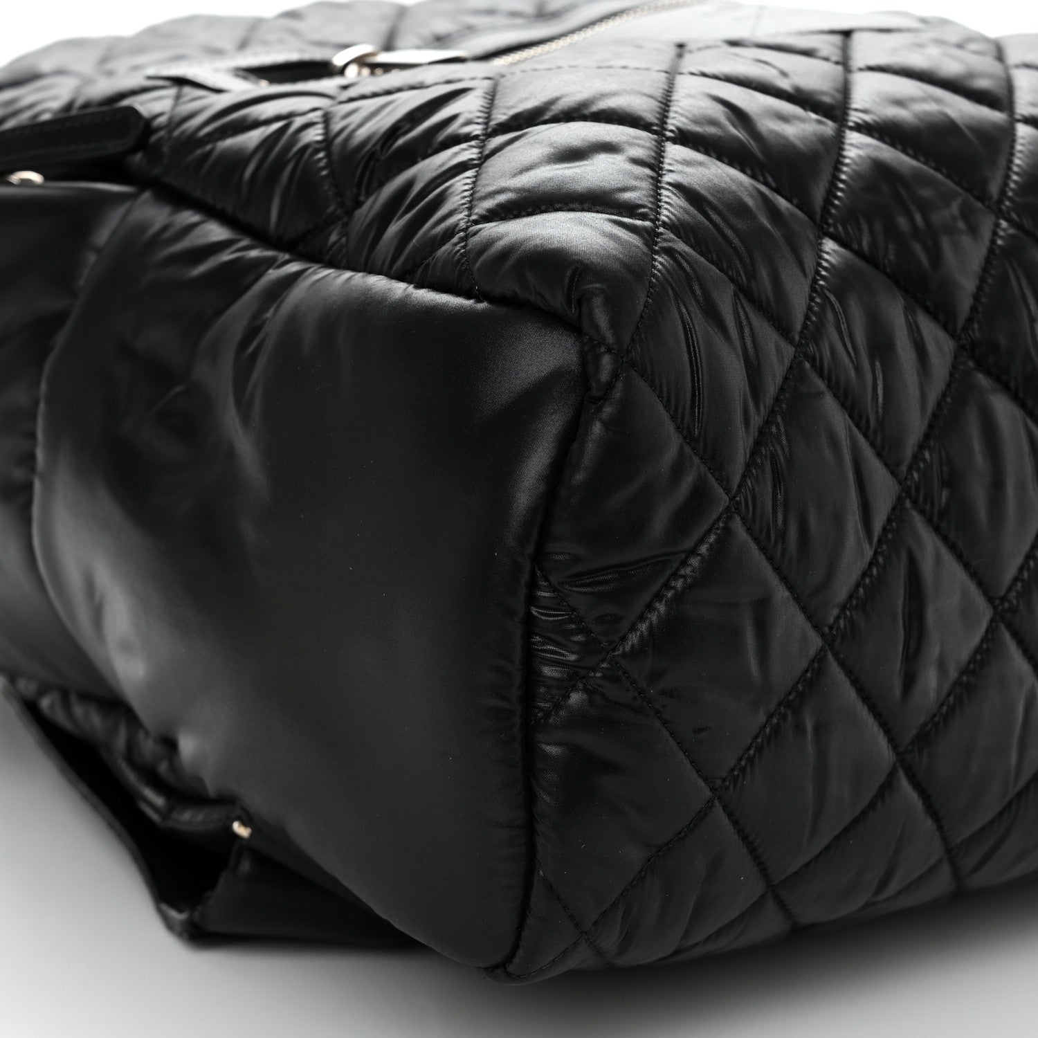 Chanel Nylon Quilted Coco Cocoon Backpack Black 9 of 11