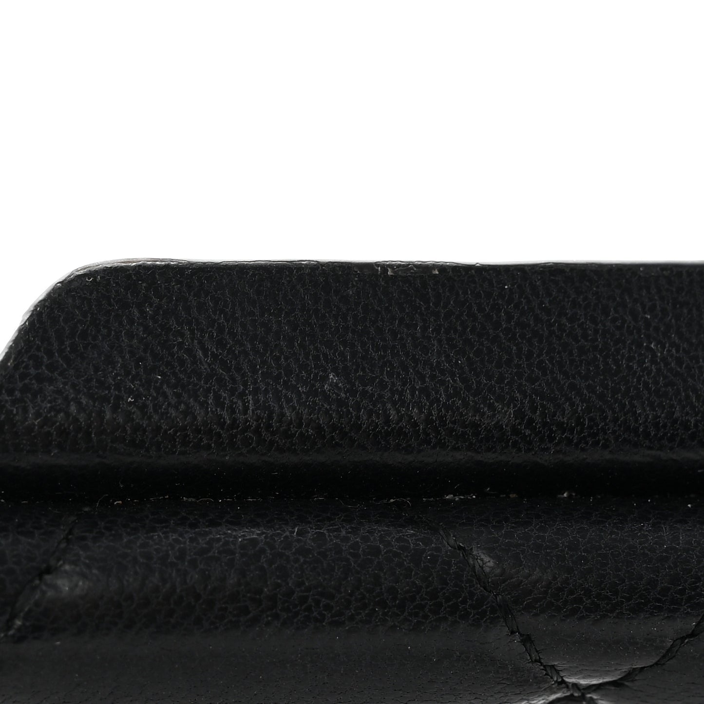 Lambskin Quilted iPhone XII Pro Holder With Chain Black