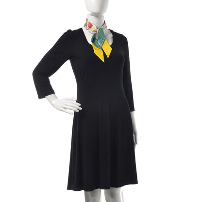 Hermes Silk Les Voitures A Transformation Twilly Gris Perle Rouge Jaune Vif 2 of 5