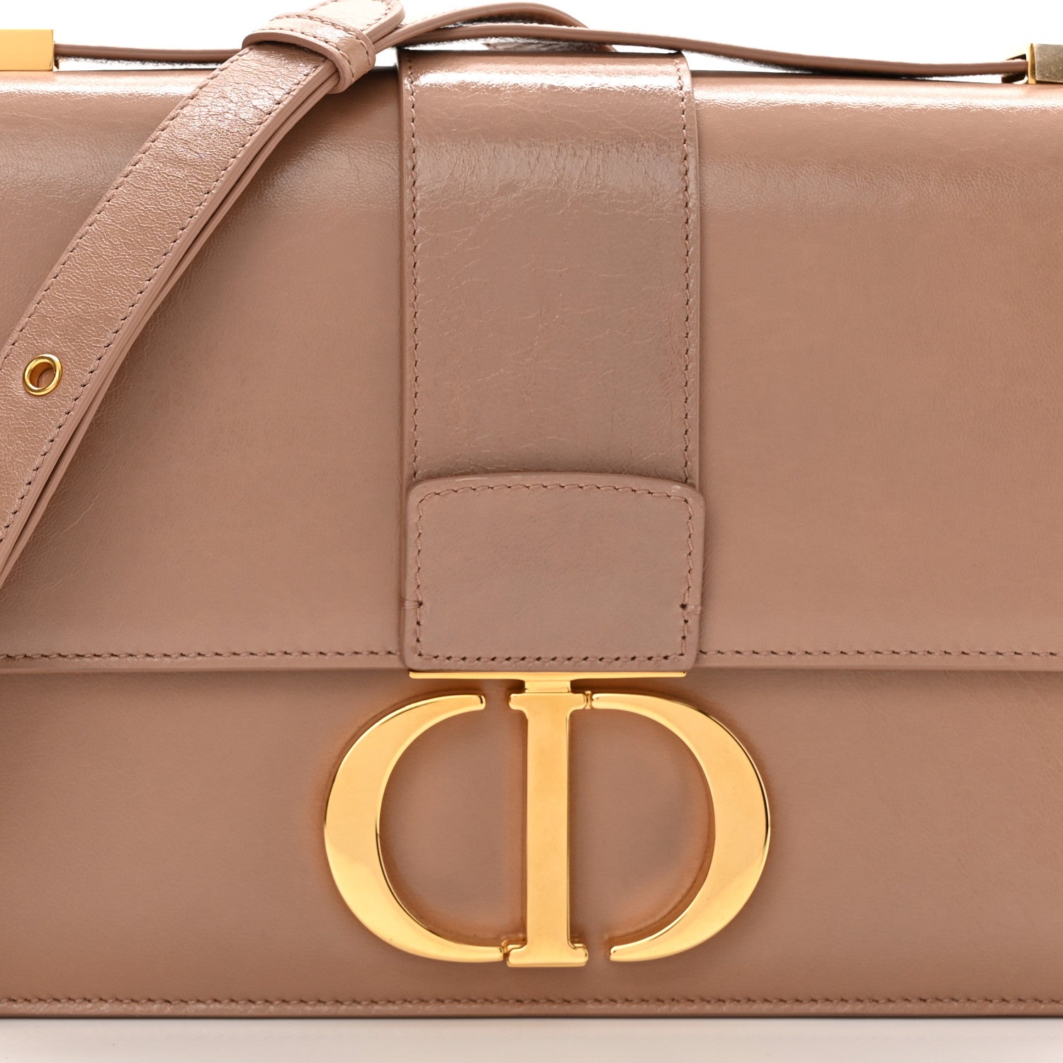 Christian Dior Shiny Crinkled Lambskin 30 Montaigne Flap Bag Fard 7 of 10