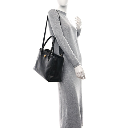Chanel Calfskin Cerf Executive Shopper Tote Black 2 of 11
