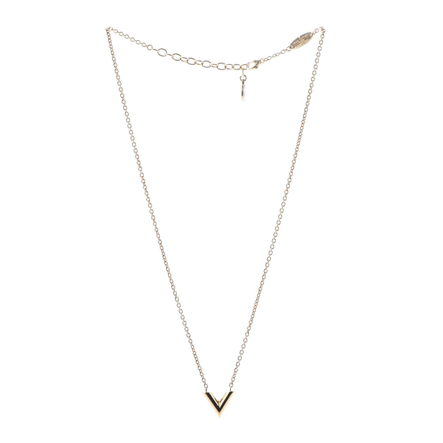 Essential V Necklace Gold