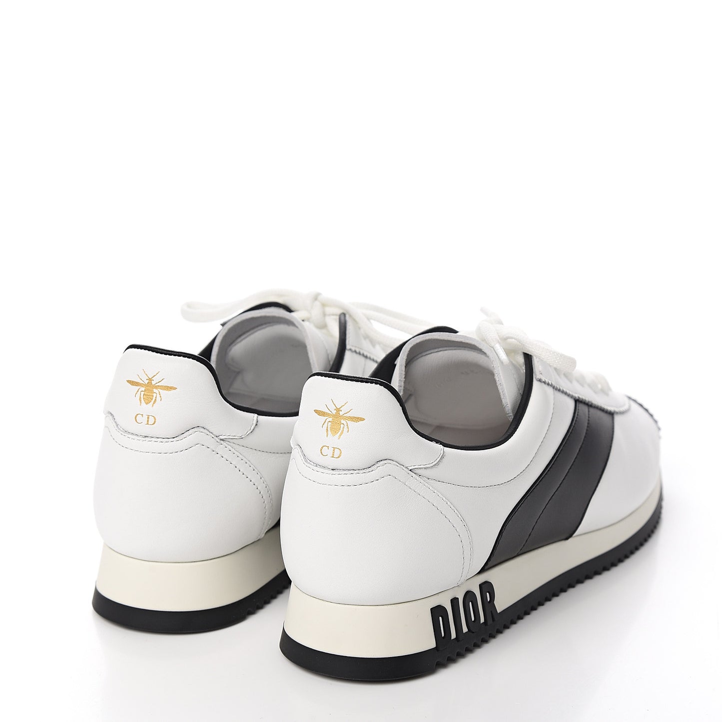 Calfskin Mix Diorun Sneakers 36 Optic White
