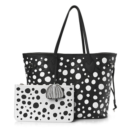 Louis Vuitton LV X YK Empreinte Neverfull MM Black White 1 of 9