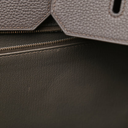 Hermes Togo Birkin 40 Etain 10 of 18