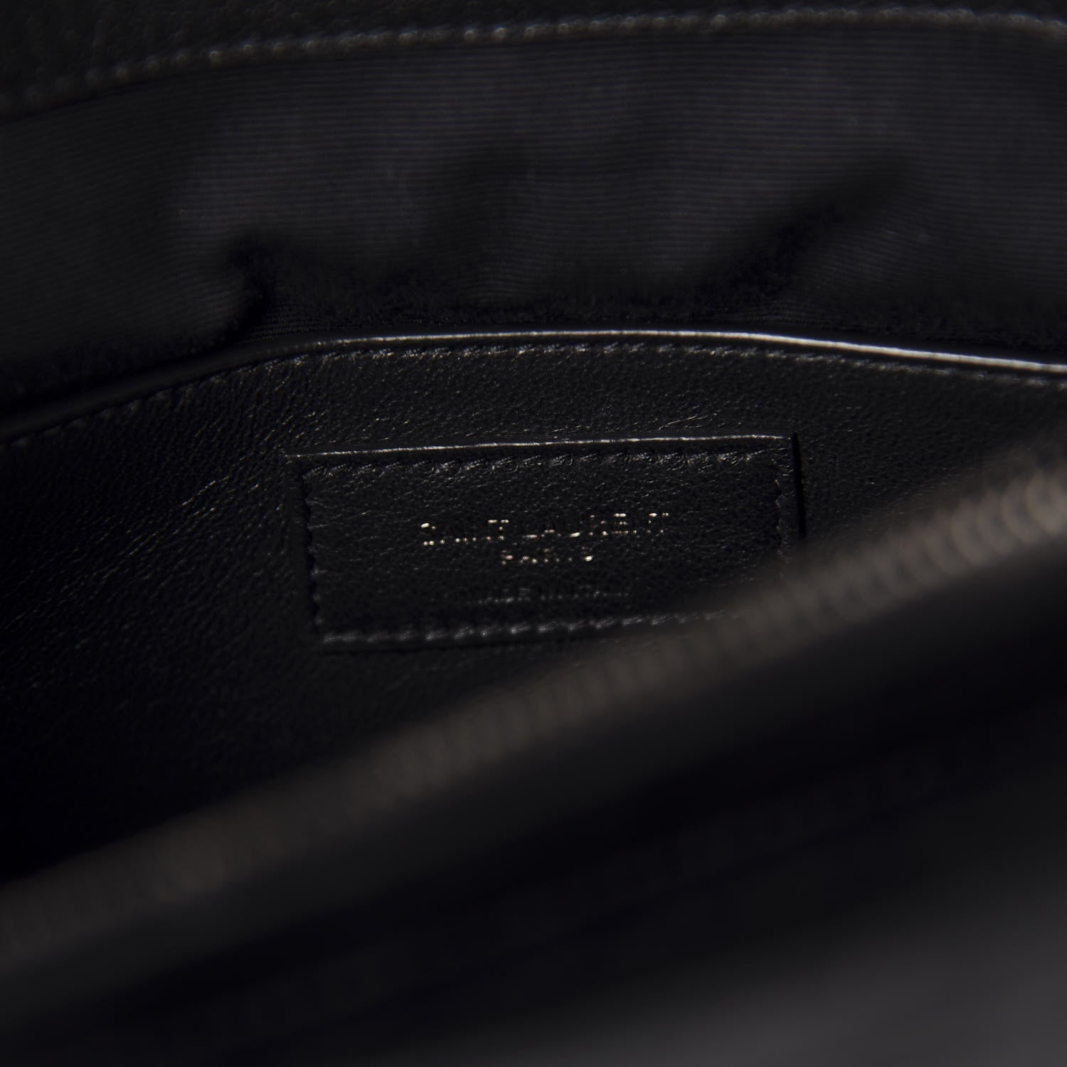 Saint Laurent Sheepskin Matelasse Chevron Monogram Large College Satchel Black 8 of 12