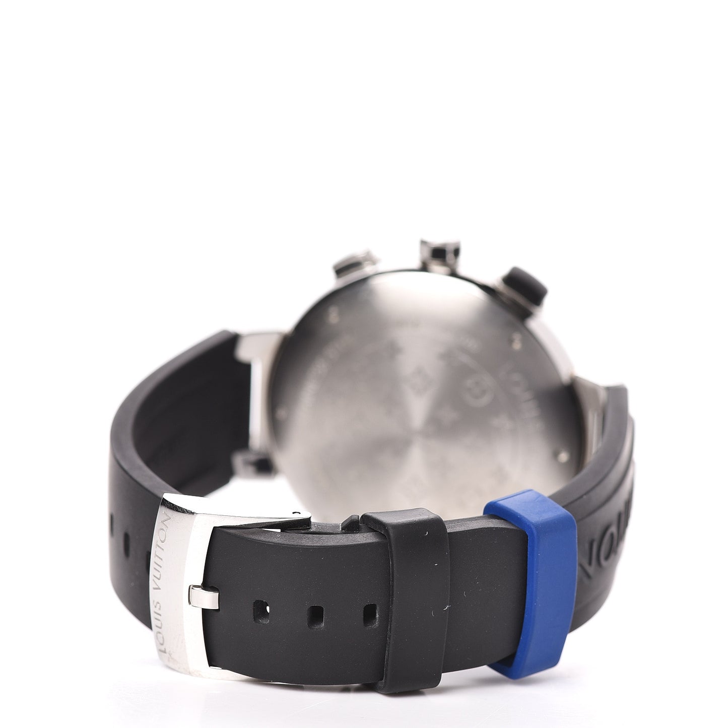 Stainless Steel Rubber 44mm Tambour Regatta Quartz Watch Blue