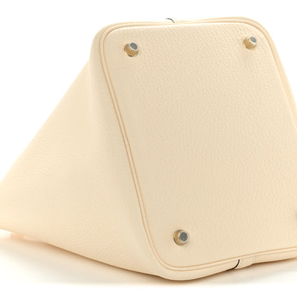 Hermes Taurillon Clemence Picotin Lock 22 MM Nata 9 of 11
