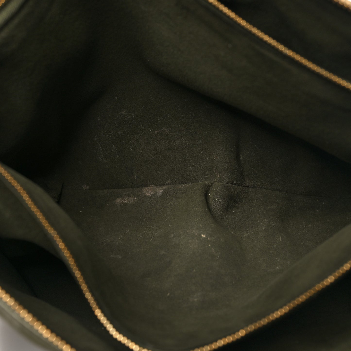 Lambskin Embossed Monogram Coussin MM Khaki