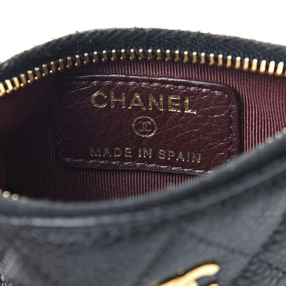 Chanel Caviar Quilted Key Holder Case Black 6 of 9