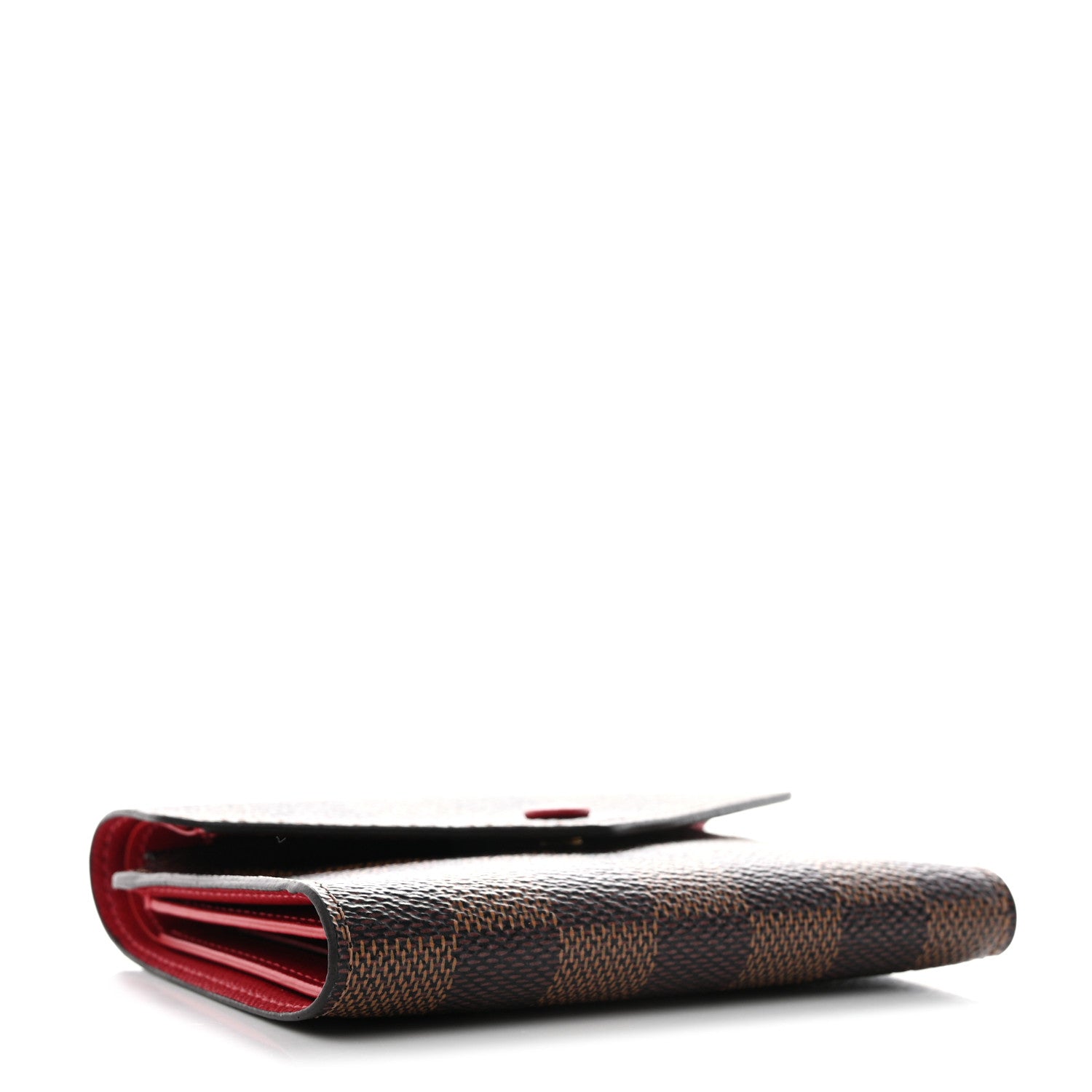 Louis Vuitton Damier Ebene Victorine Wallet Red 4 of 7