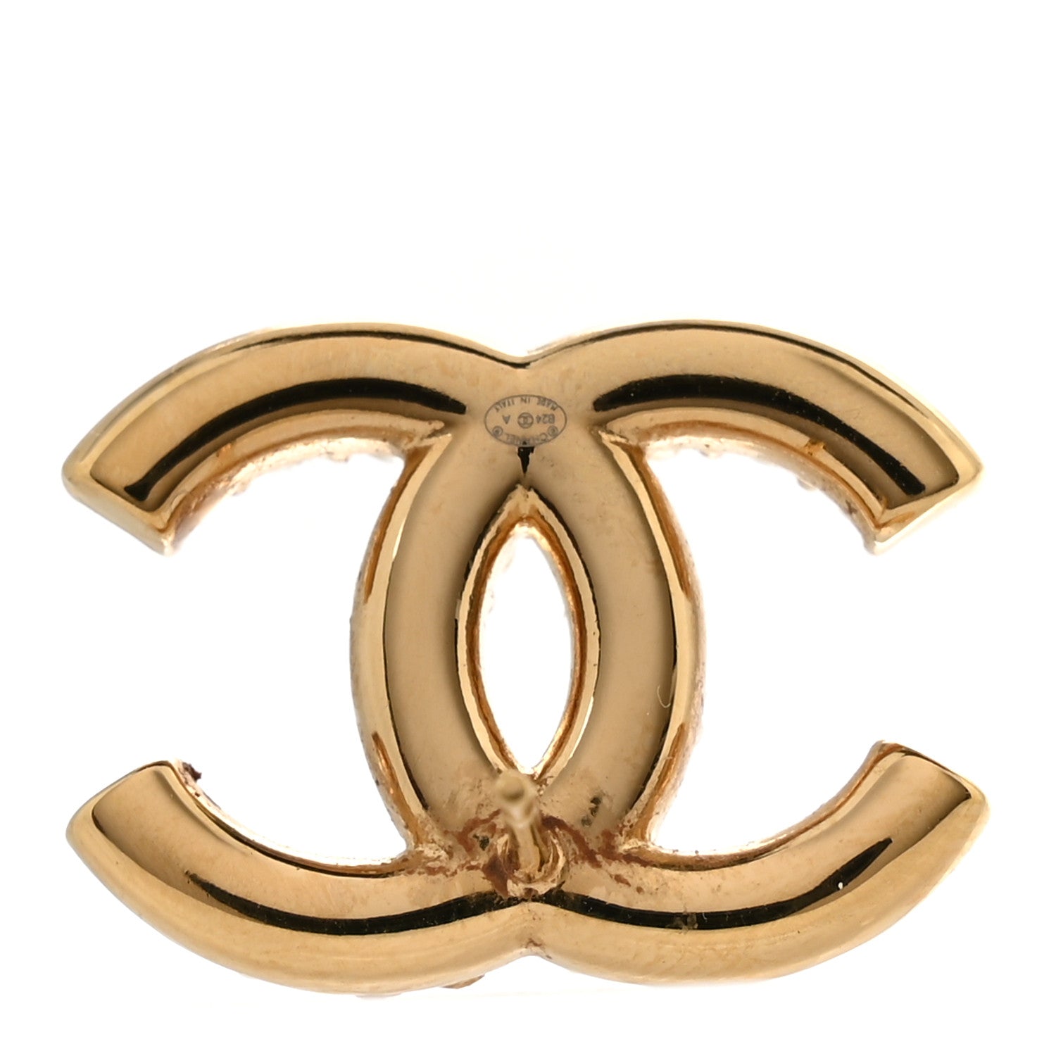 Chanel Pearl Crystal CC Earrings Gold 4 of 5