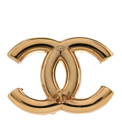 Chanel Pearl Crystal CC Earrings Gold 4 of 5