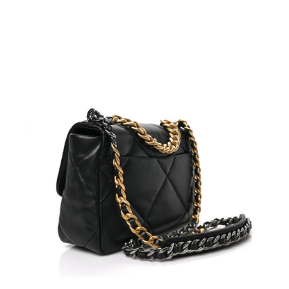 Chanel Lambskin Quilted Medium Chanel 19 Flap Black 3 of 9