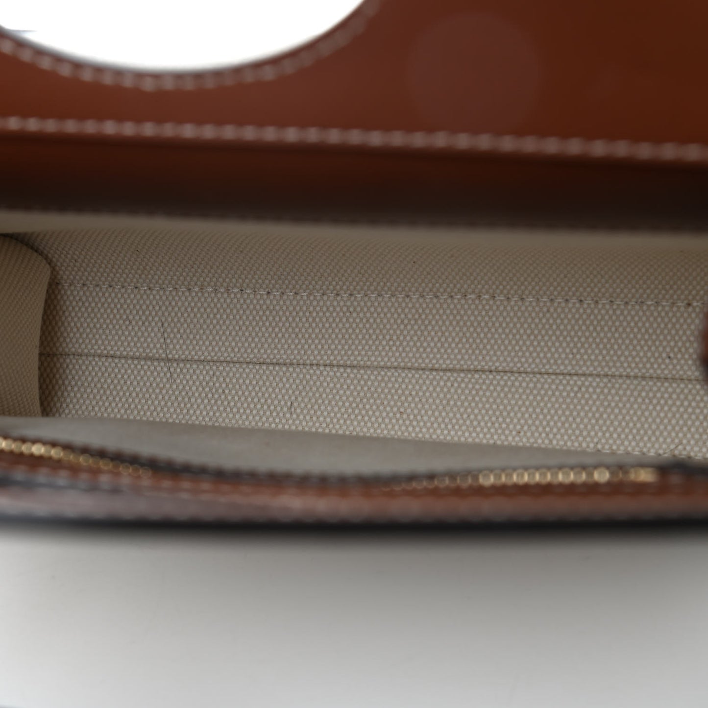 Canvas Smooth Calfskin Two Tone Mini Pocket Bag Tan