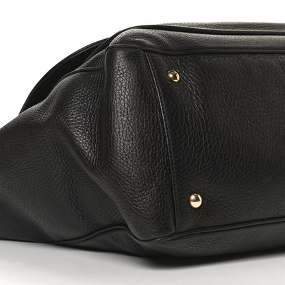 Gucci Pebbled Calfskin Medium 1973 Top Handle Satchel Black 9 of 14