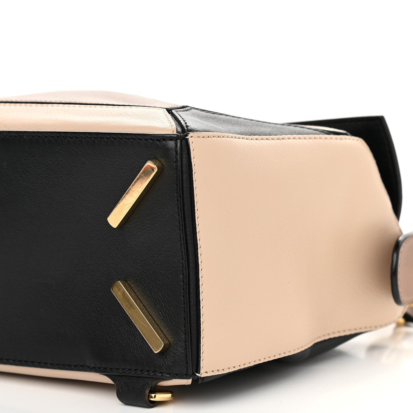 Calfskin Small Puzzle Bag Sand Hazelnut Ash