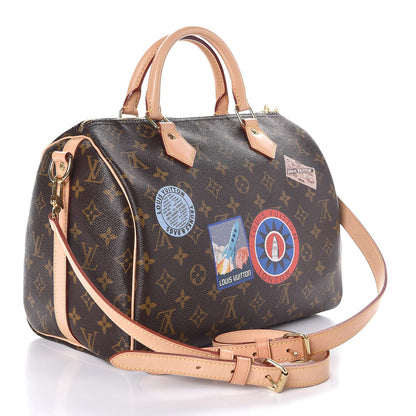 Louis Vuitton Monogram World Tour Speedy Bandouliere 30 4 of 8