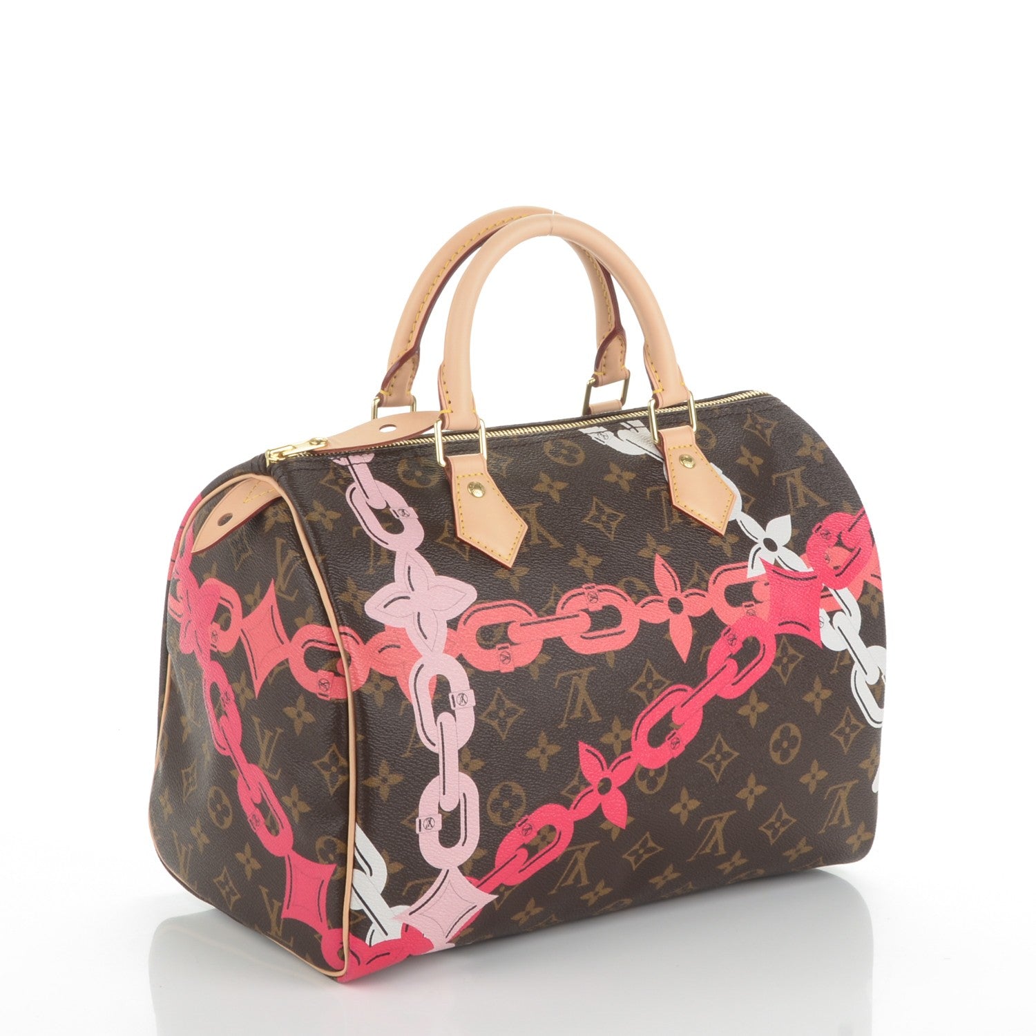 Louis Vuitton Monogram Bay Speedy 30 Rose Ballerine Poppy 3 of 7