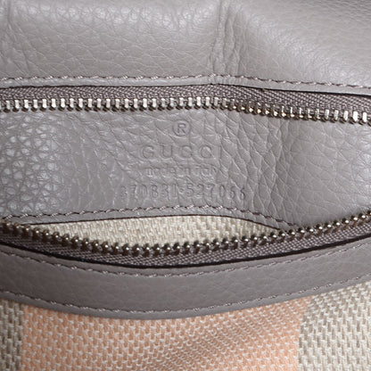 Gucci Cellarius Calfskin Small Bamboo Daily Top Handle Bag Storm Grey 7 of 10