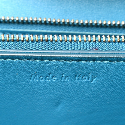 Celine Liege Calfskin Medium Classic Box Flap Bag Turquoise 7 of 10