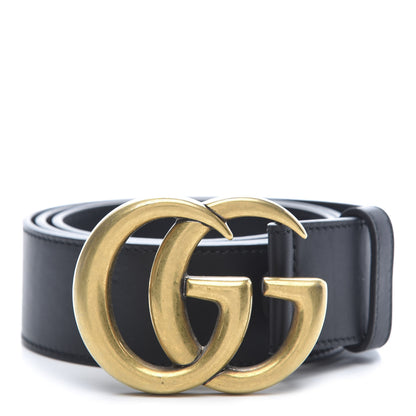 Gucci Calfskin Double G 40mm Belt 85 34 Black 1 of 6