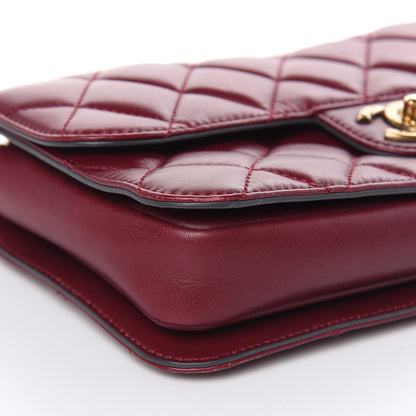 Chanel Calfskin Perfect Edge Medium Flap Burgundy 8 of 12