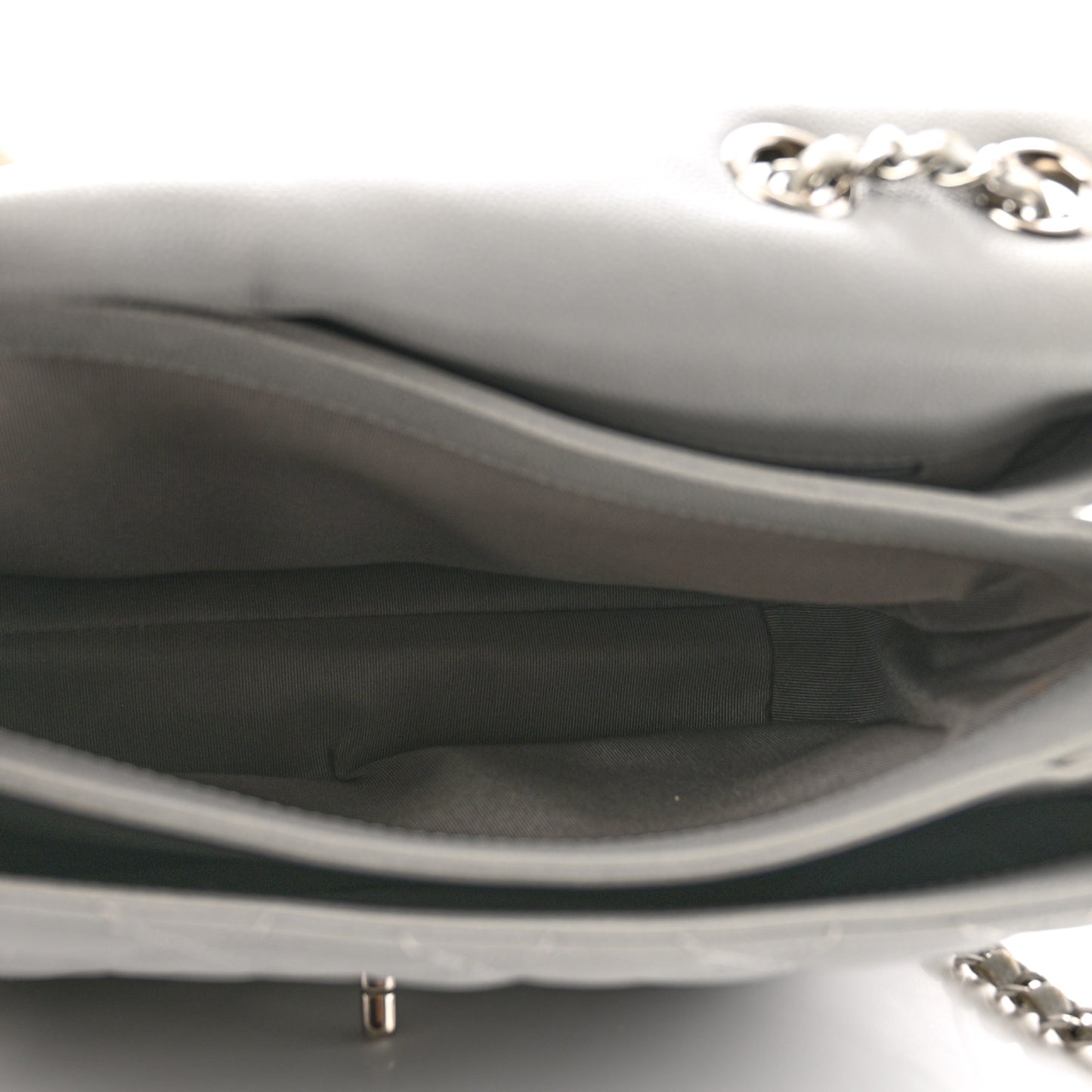 Caviar Quilted Large Urban Companion Flap Grey