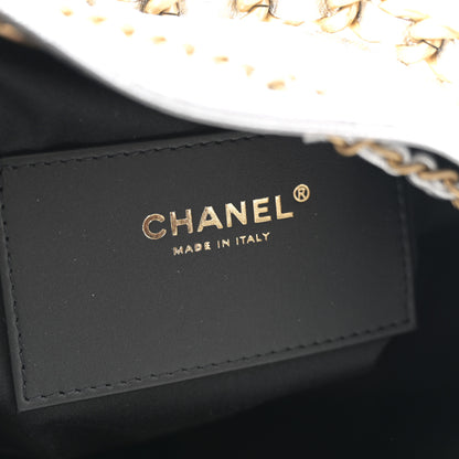 Chanel Metallic Caviar Quilted Small Chanel 25 Handbag Silver 5 of 10