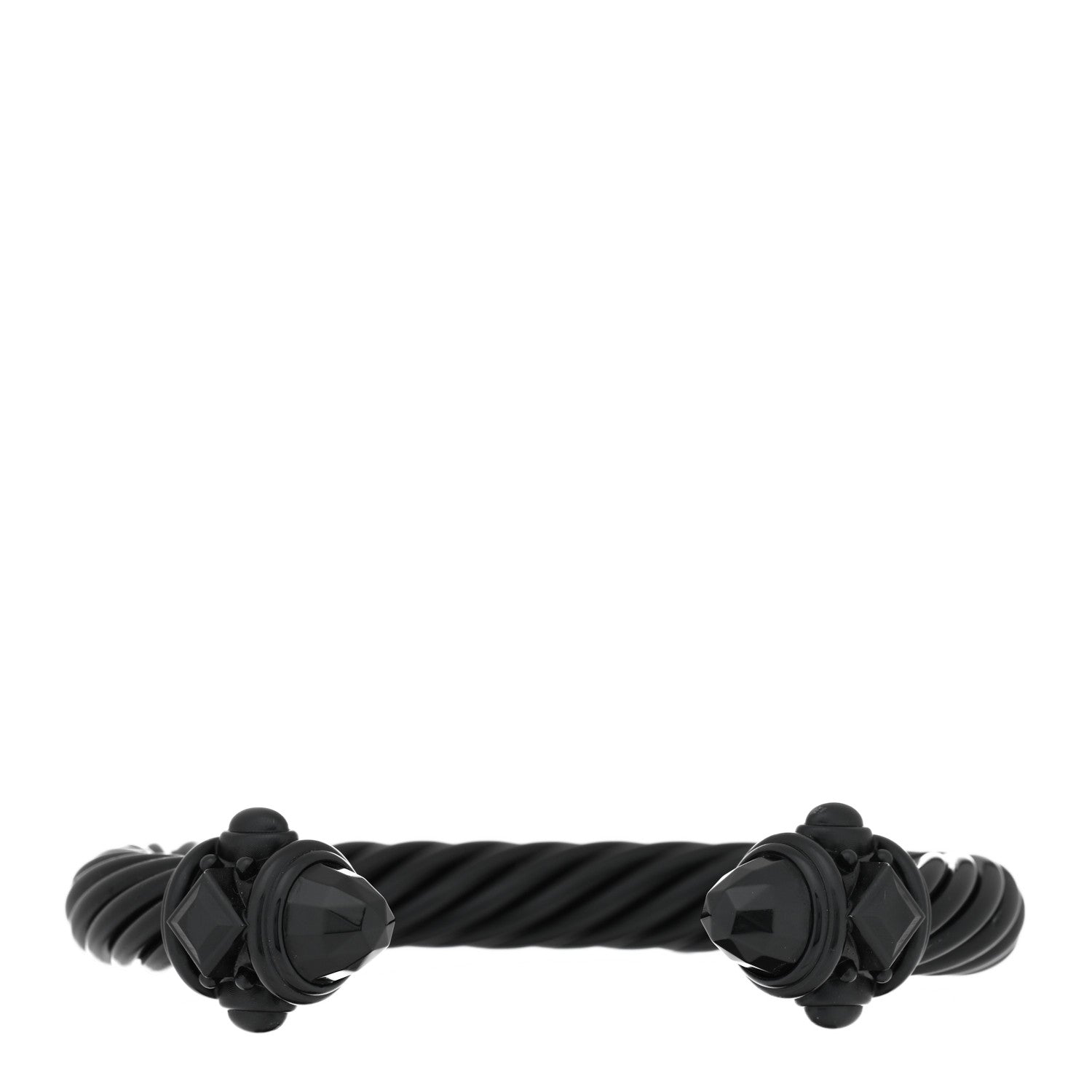 David Yurman Aluminum 10mm Renaissance Cable Bracelet Black 1 of 4