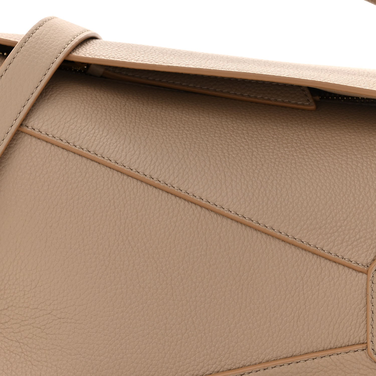 Loewe Grained Calfskin Small Puzzle Edge Bag Sand 7 of 11