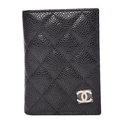 Chanel Caviar Quilted Card Holder Wallet Black 1 of 8