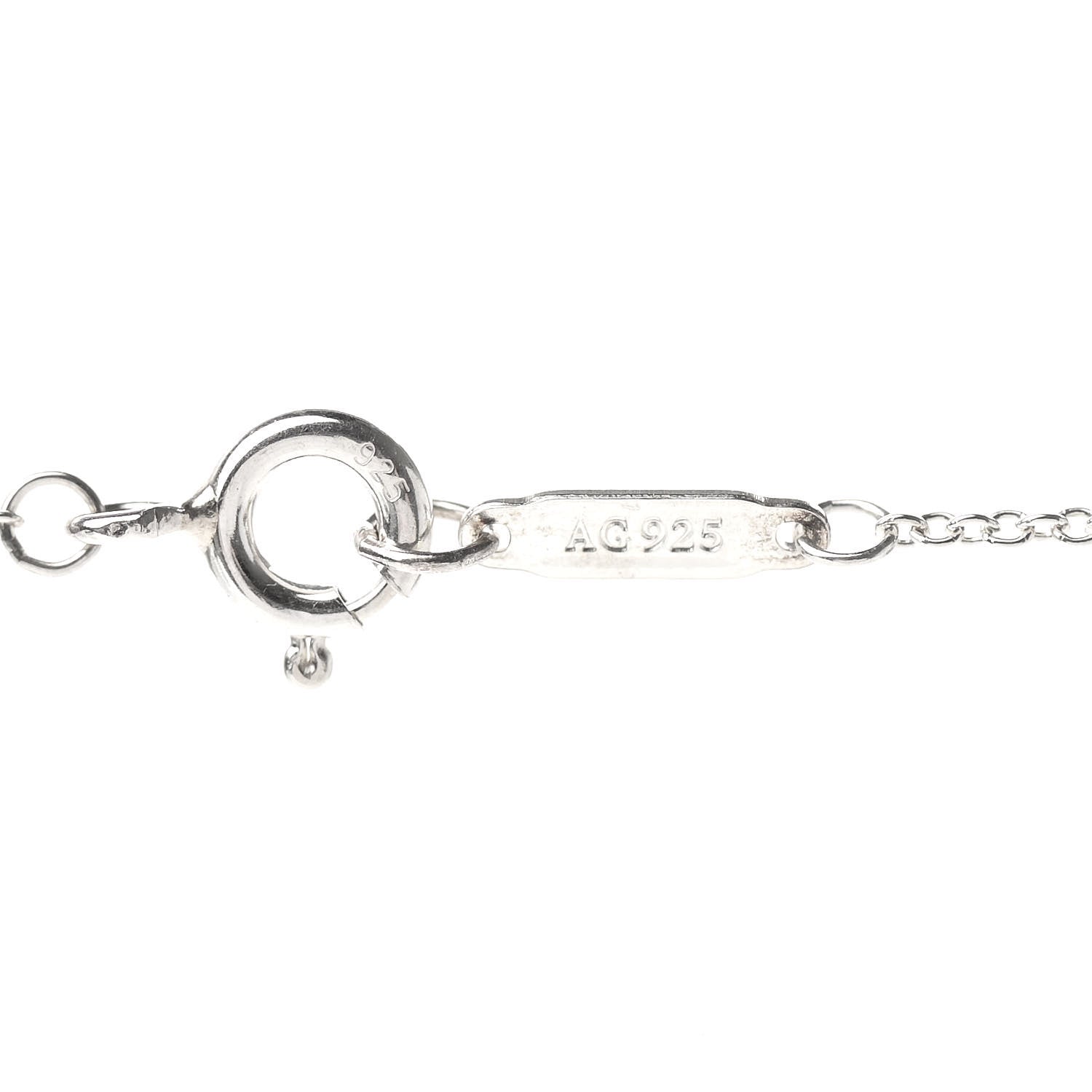 Tiffany Sterling Silver 1837 Interlocking Circles Pendant Necklace 5 of 10