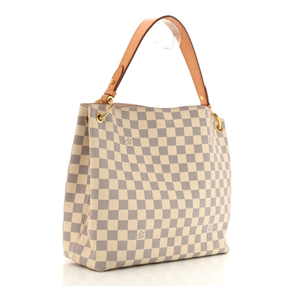 Louis Vuitton Damier Azur Graceful PM Rose Ballerine 3 of 14