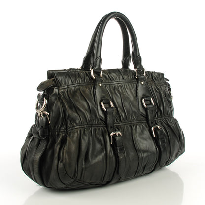 Prada Nappa Gaufre Shoulder Bag Nero Black 8 of 14