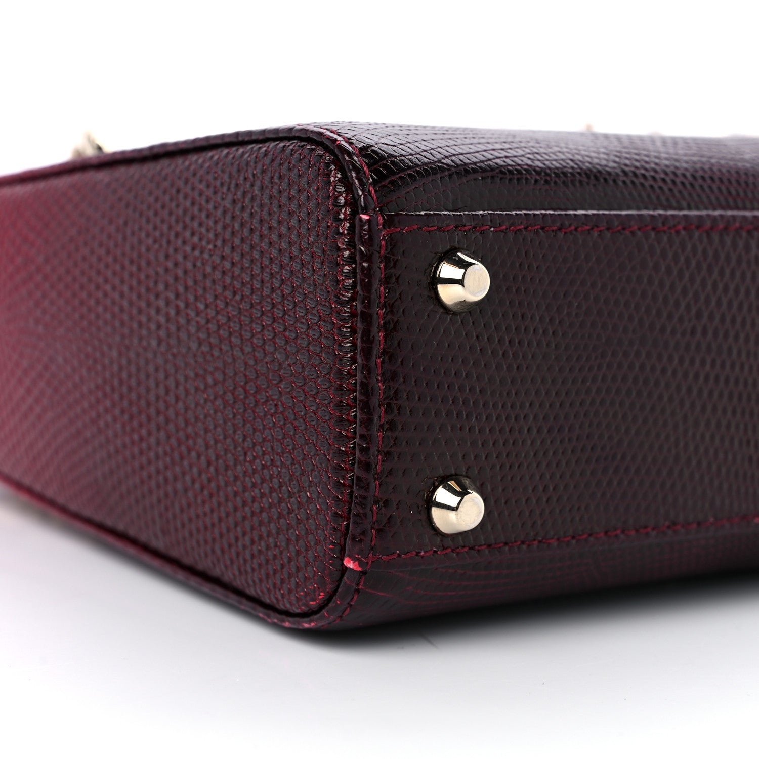 Christian Dior Lizard Gradient Mini Lady Dior Red 7 of 15