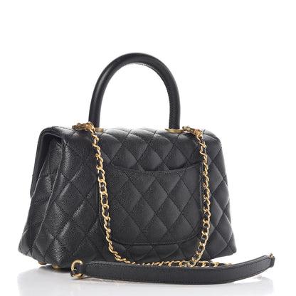 Chanel Caviar Quilted Mini Coco Handle Flap Black 3 of 10